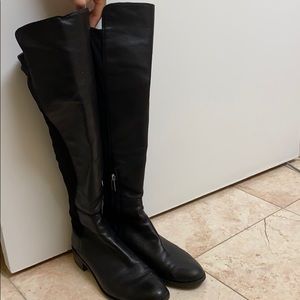 Vince Camuto Leather Over the Knee Boot
